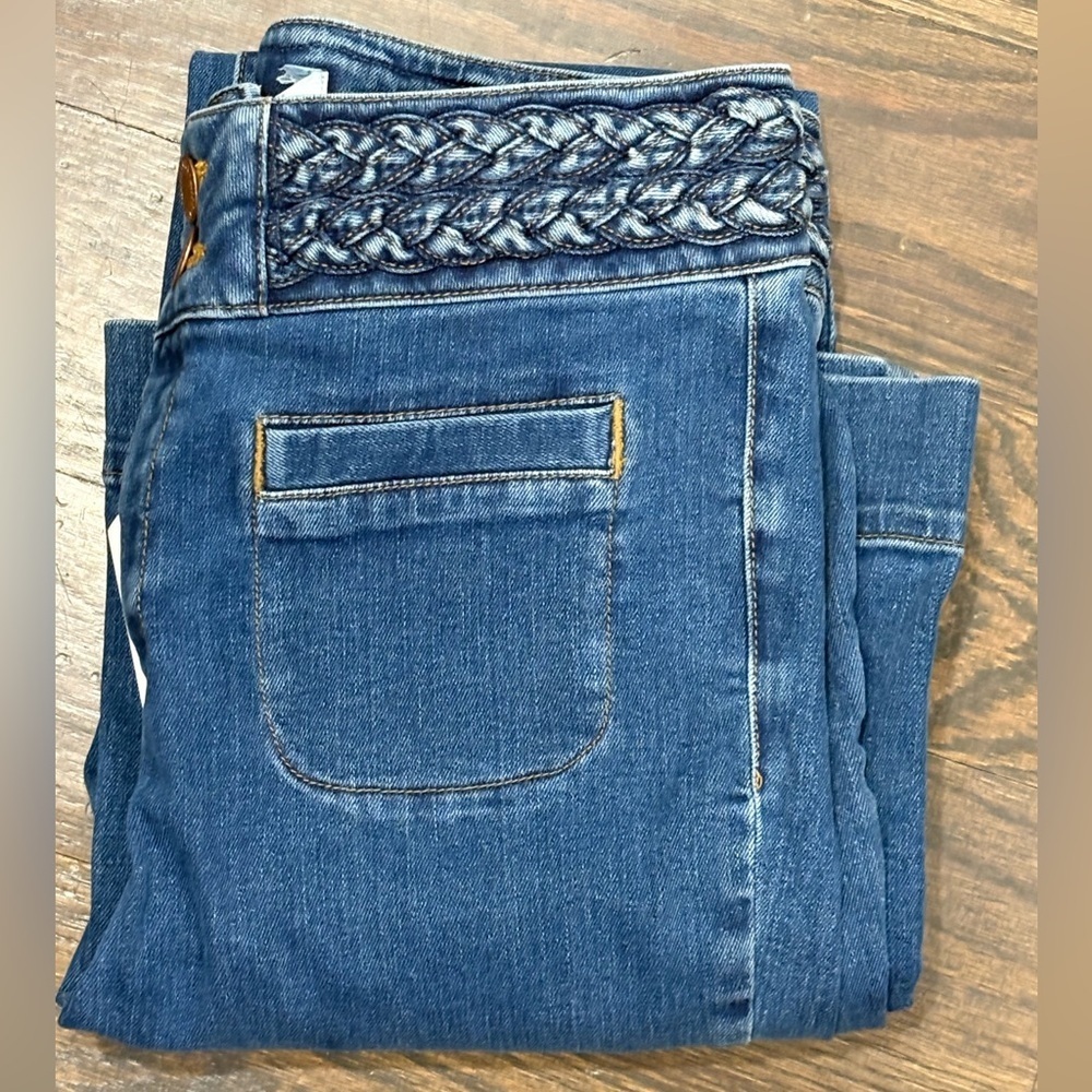 Miss Selfridge Plaited Flare  Jeans